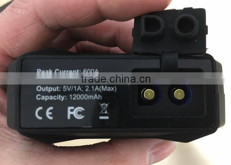 12V Portable Emergency Car Battery Power Starter with intelligent jump booster cable