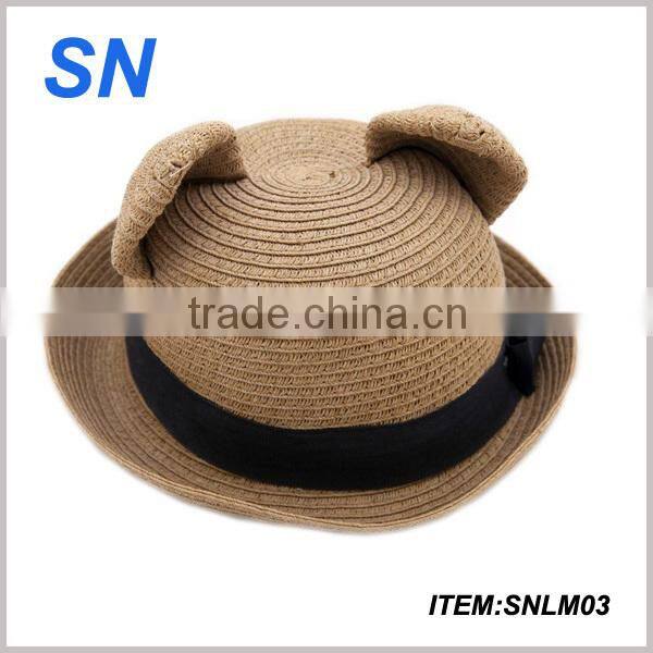 good quality customize girls peru straw hats