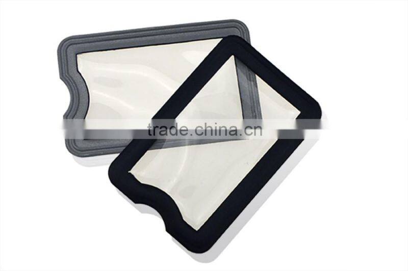 Sewing on Black ID Card Holder on the Cloth