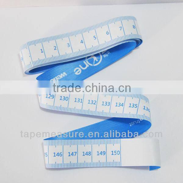 150cm/60inch custom design centimeter to tape white and blue ruler for measuring babies with OEM service upon Your Design