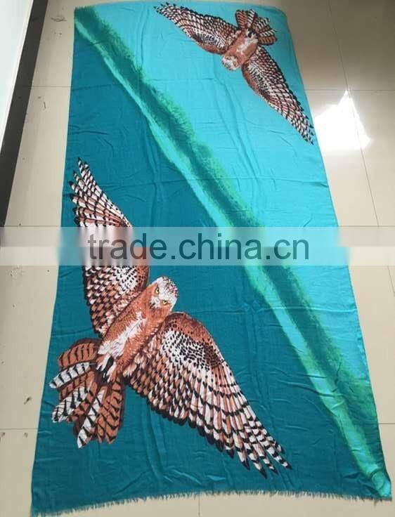 New arrival custom design silk screen print polyester scarf