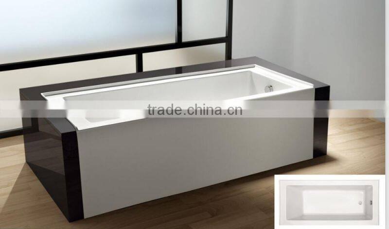 SUNZOOM UPC/cUPC certified european soaking tubs, rectangular corner bathtub, quality bathtub