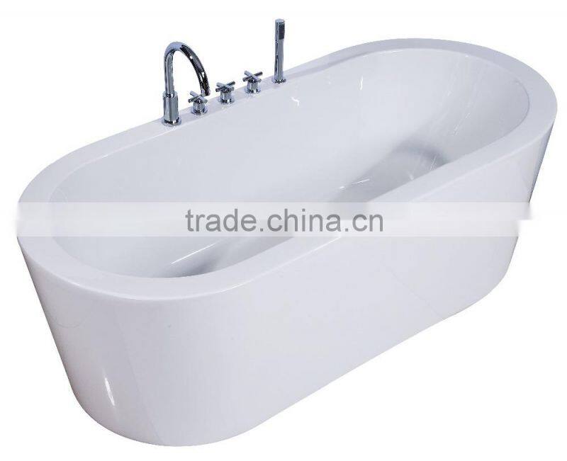 SUNZOOM UPC/cUPC certified ordinary acrylic bathtub, one piece bathtubs, america standard bathtub
