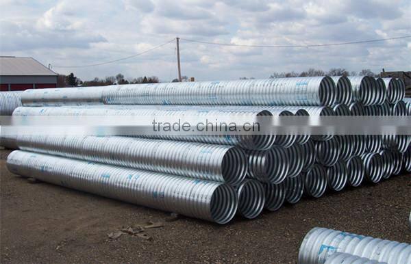 corrugated galvanized steel culvert pipe