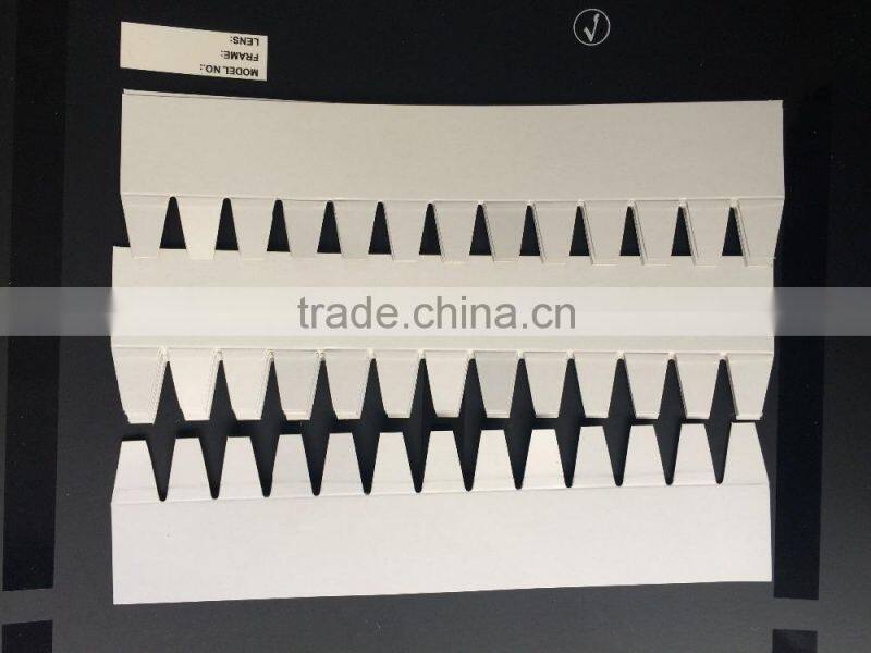 white paper die cut card for packaging board paper cards