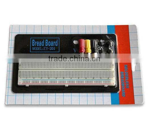 2014 hot sell white ABS metal reed 830 tie-point solderless bread board