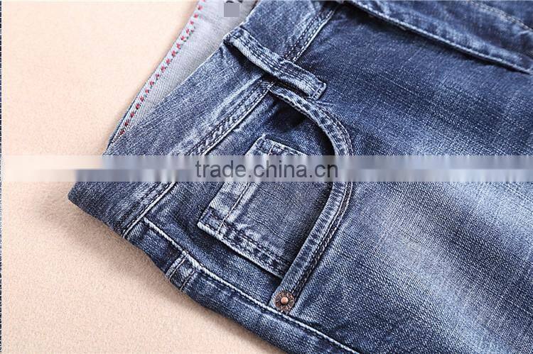 Manufacture fashion men gender spring mid-waist straight loose denim jeans pants