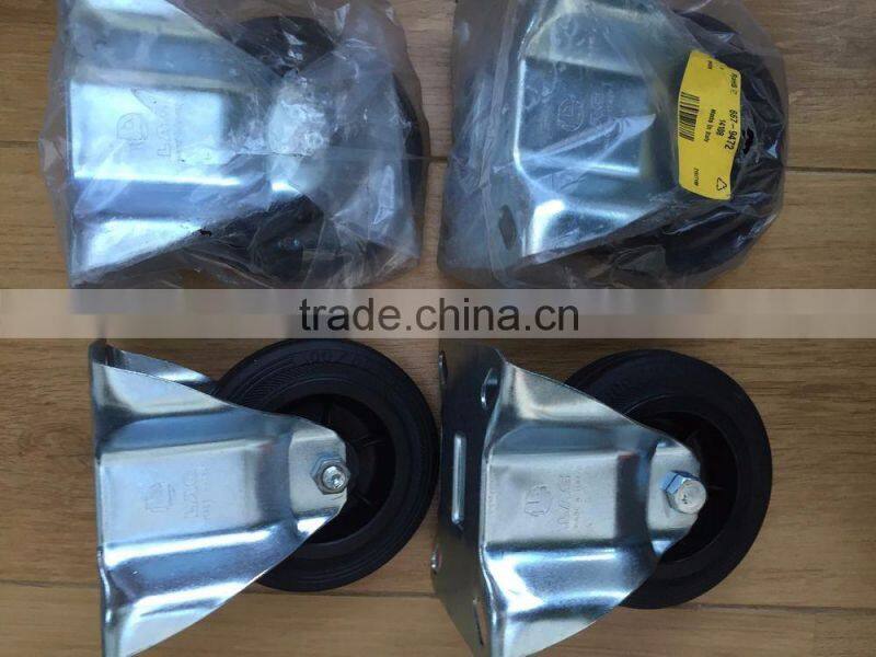 Solid Iron Core Rubber Industrial Carts' Castor Wheels N307