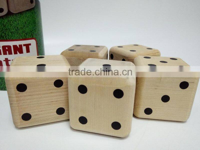 Wooden dice giant yatzy