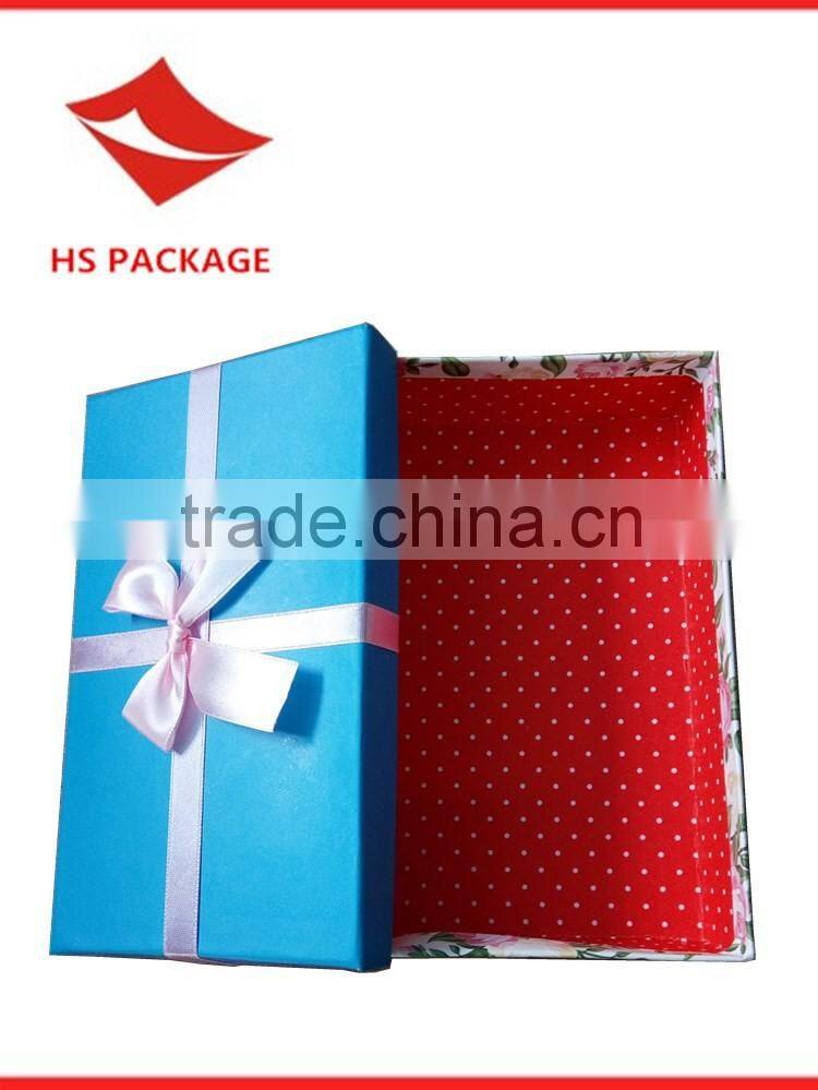 Wholesale Custom printed colored handmade cardboard gift box