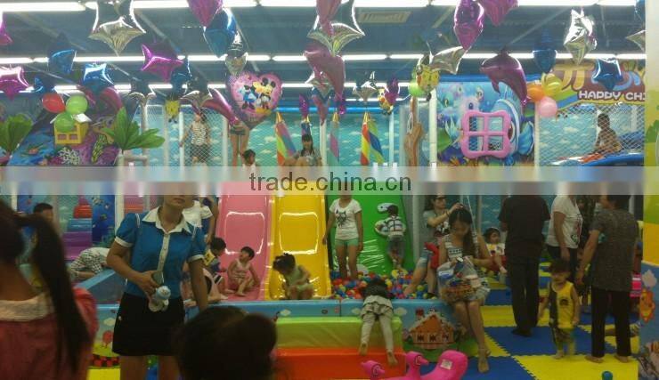 Children indoor playground equipment big slides amusement for sale
