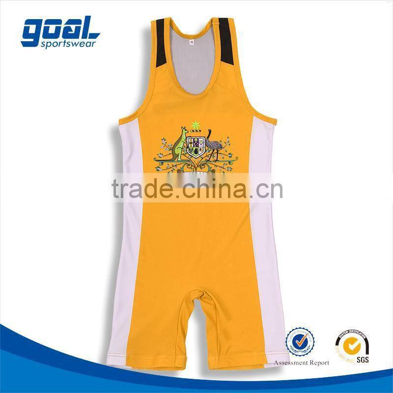 high quality low price customized wrestling singlets