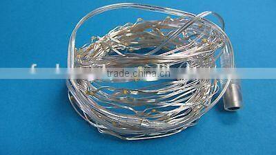 10M 33Ft 100 Leds Starry Copper Wire Warm White LED Lights + DC Power Supply