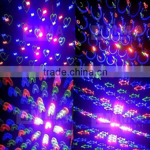 3w full colors Multifunctional Mini Projector Red & Green&blue Laser Stage Lighting Show System