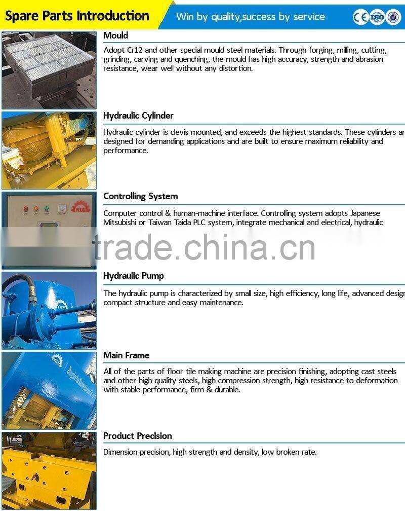 Exported Cement roof tile making machine price/floor tile making machine/cement tile press machine/roof tile making machine