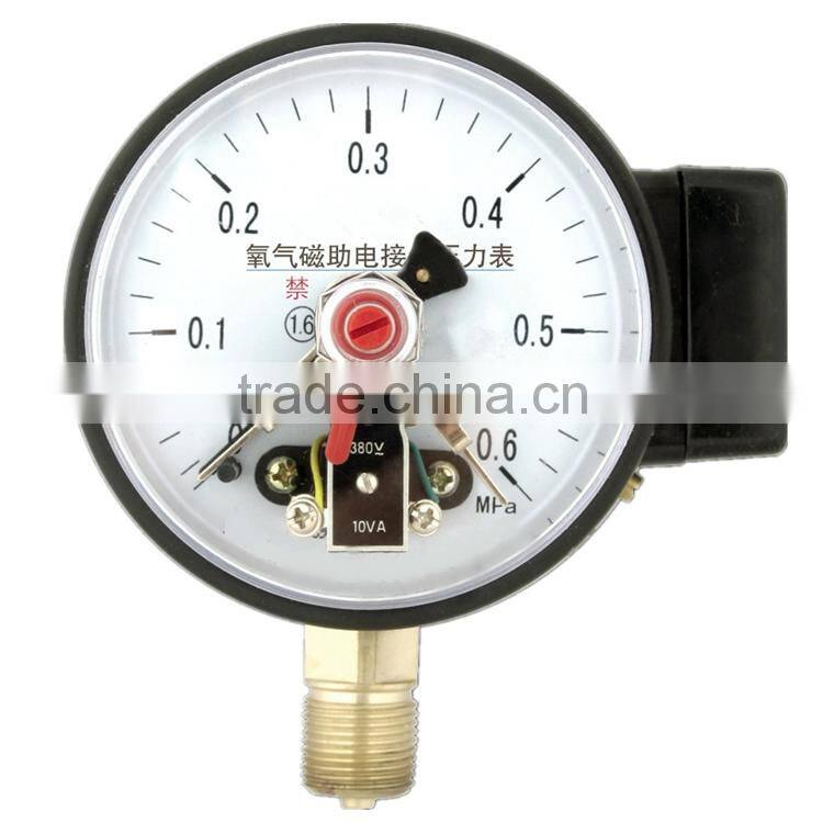 Electric contact pressure gauge diameter 100mm unit Mbar unit psi low price but good quality