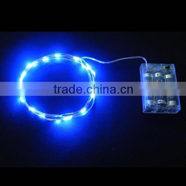 3xAA Battery Operated Silver String Wire LED Micro Fairy String light for flower decoration/LED Micro string light