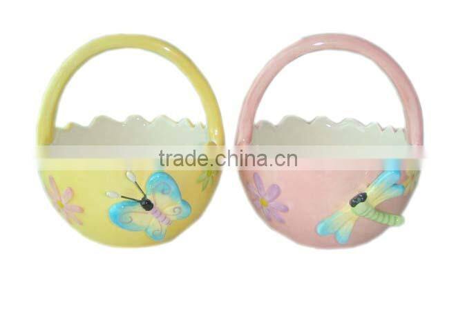 Handmade Ceramic Spring Egg Trinket Box