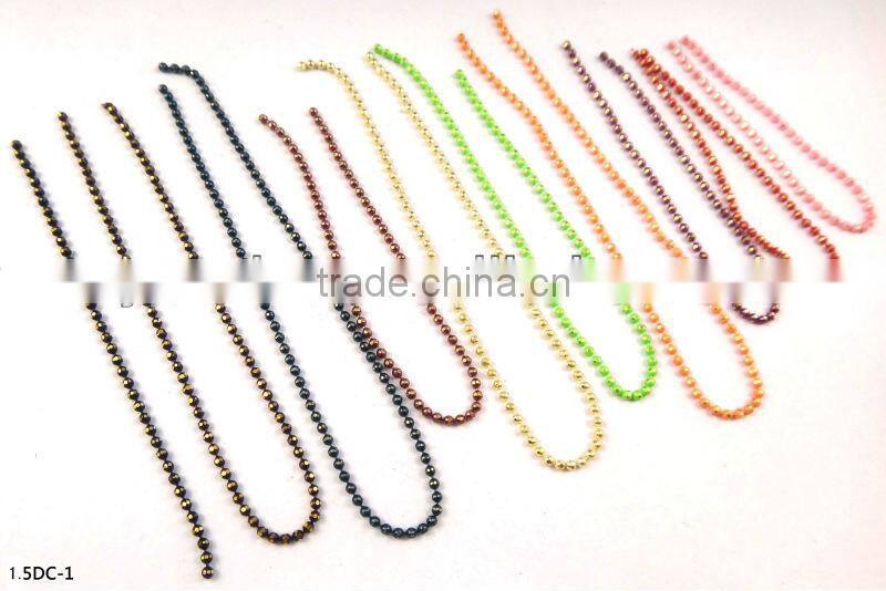 Colourful Brass Ball Chain