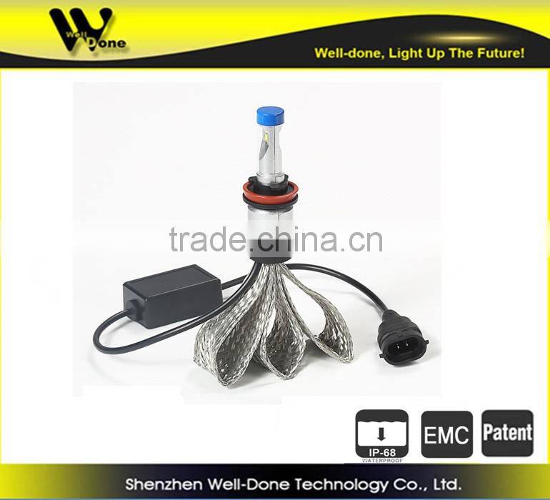 Aviation aluminium G60 P-hilip led Headlight H1 H3 H7 headlight