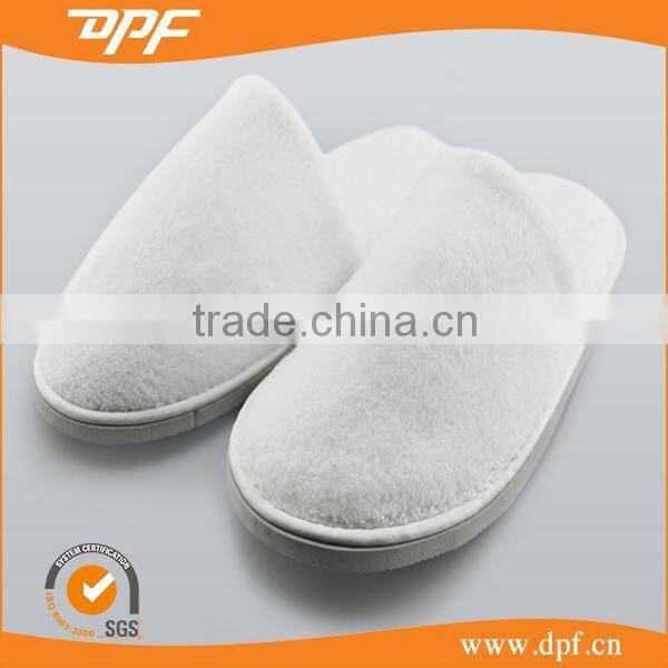 high quality 5-stars white velvet cotton disposble hotel slipper