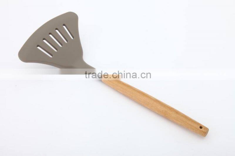 New product wood handle silicone kitchenware