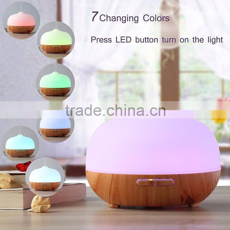 300ml wood pattern cool mist humidifier electric aroma diffuser for salon