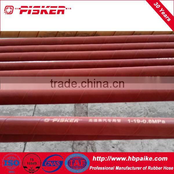two high tensile fibre braided hydraulic hose