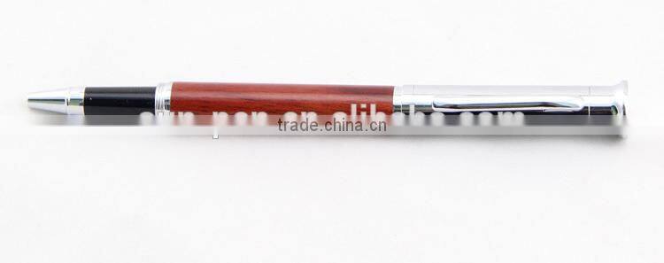 transparent liquidly ink wooden gel pen