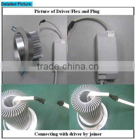 hot sales !!! high power dimmalbe 13W led down lights