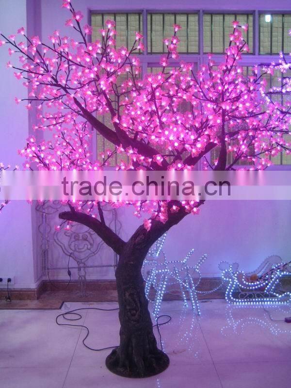 2015 new design outdoor acrylic motif tree light LED Xmas light decorations led cherry blossom tree light