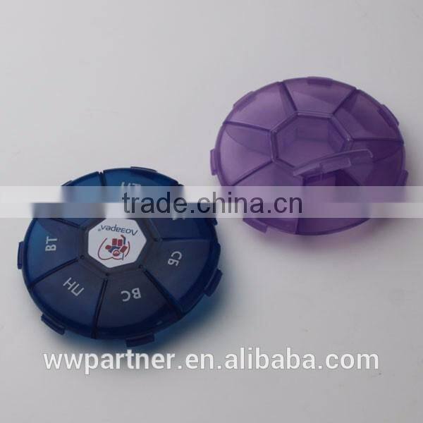 Round Easy Open Pill Box for Old People