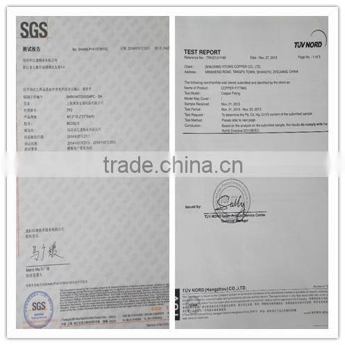 China supplier hot sale special copper pipe tee