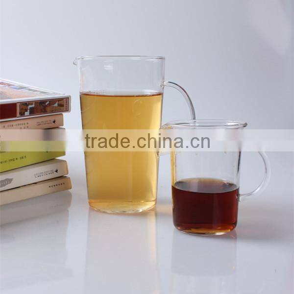 650ML factory customize scale large capacity wholesale pyrex glass measuring cup with handle