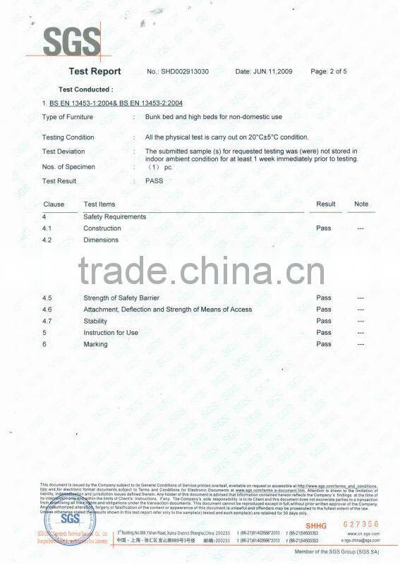 Used cheap prices solid wood kids bunk beds for sale