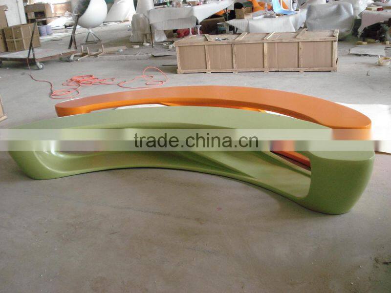 Patio Benche modern design outdoor fiberglass furniture for sale fiberglass long benches