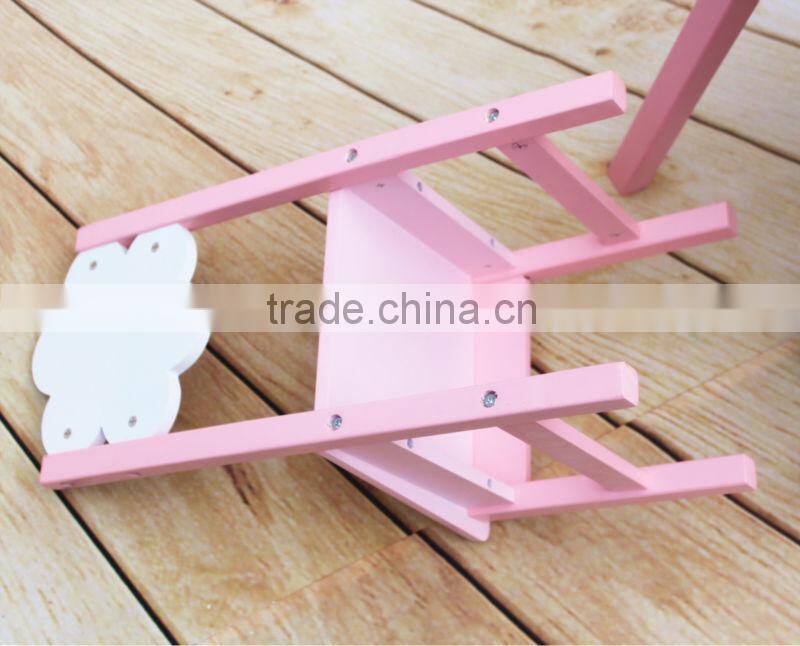 Wooden children table and chair