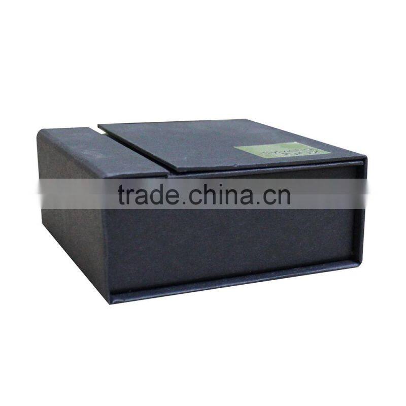 Paperboard luxury matte black gift box