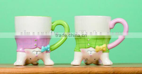 ceramic handpaint Easter Party Mug 2 Asst