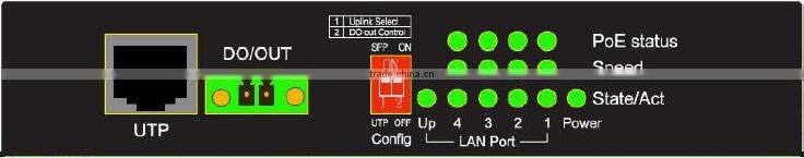 4 Port IEEE 802.3 af/at +1 Combo (UTP+Fiber) PoE Fiber Switch, MITS Taiwan, PoE Extender, PoE Switch, MDI/MDIX auto-crossover