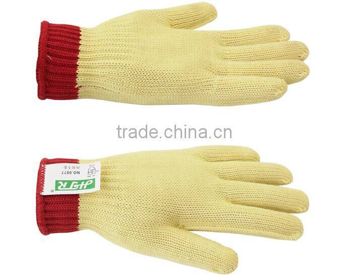 ANSI stand Yellow Resistance to Penetration Kelvar safety work Cut glove