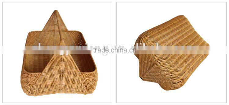 Natural rattan woven fruits basket