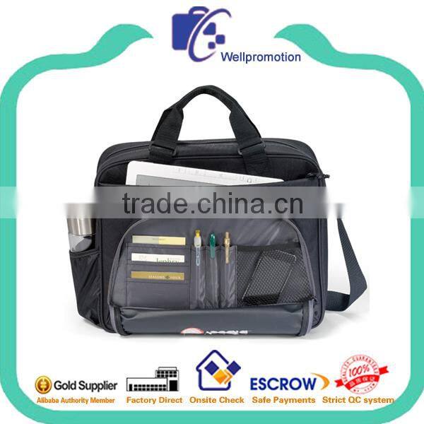 Wellpromotion new design high quality 17 inch laptop messenger bag