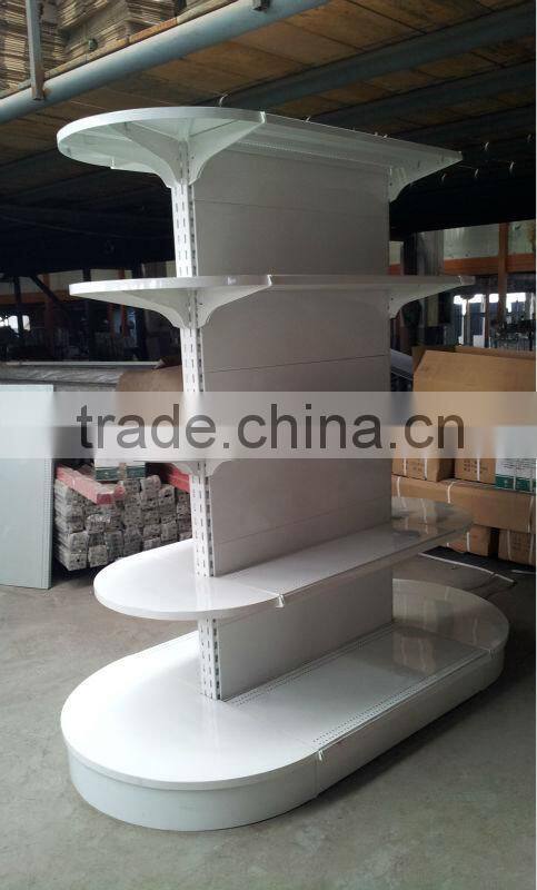 new design hot sell supermarket beautiful round board shelf/business racks/supermarket manufacturer