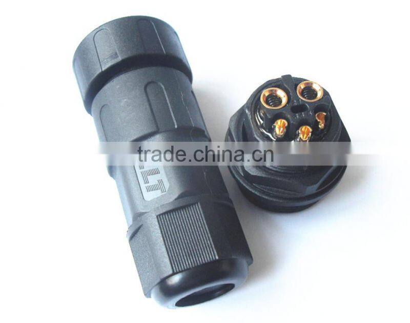 LLT 2+3 Pin 50A high voltage industrial power cord waterproof cable connector