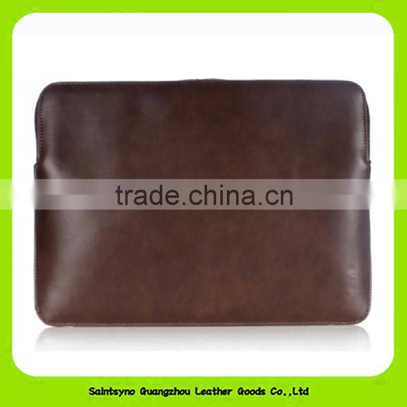 15055 Factory wholesale leather cover case tablet holder with zipper