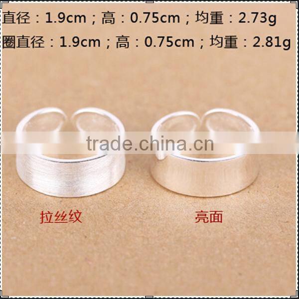 100% certificate international standard 925 silver ring silver jewelry
