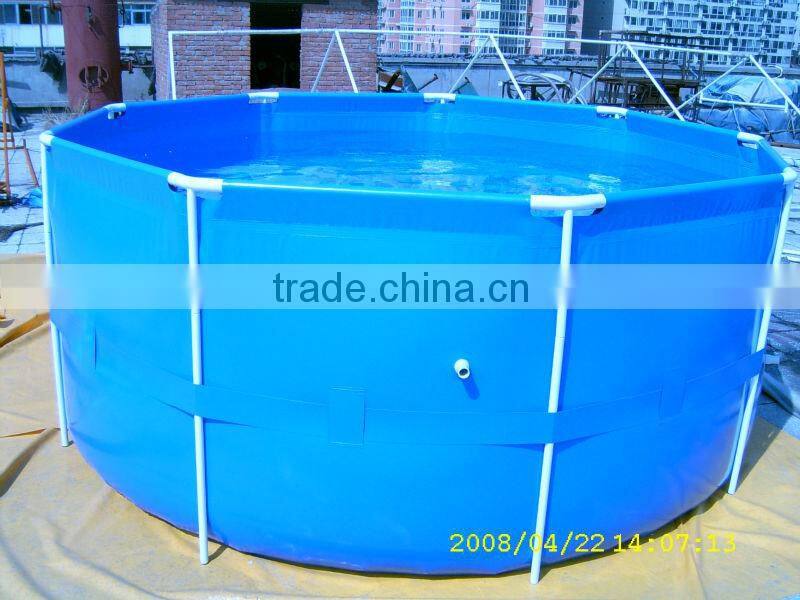 collapsible tarpaulin PVC pool for rearing fish