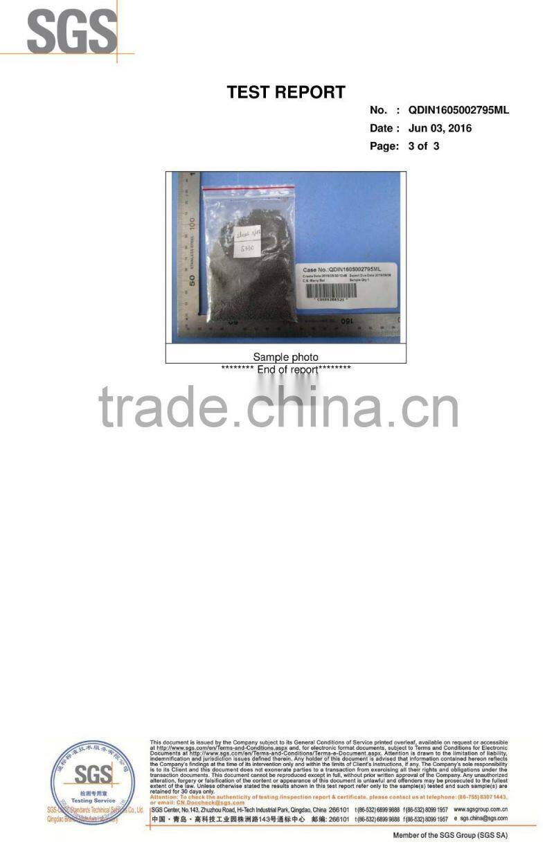 high wearing resistance C 0.85-1.0% casting steel ball for steel structures blast cleaning