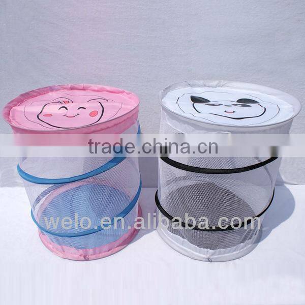 Cylinder laundry hamper and gift